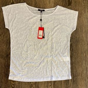 White Floral Women's Top